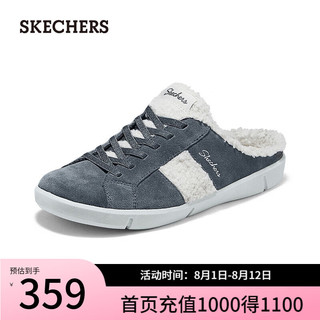 斯凯奇（Skechers）女士一脚蹬休闲鞋100673 炭灰色/CCL 36.5