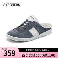 斯凯奇（Skechers）女士一脚蹬休闲鞋100673 炭灰色/CCL 39