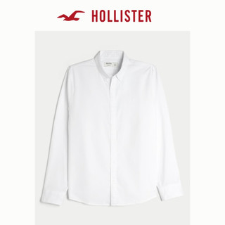 HOLLISTER24秋季小海鸥刺绣宽松牛津长袖衬衫 男 KI325-4056 白色 S (175/92A)