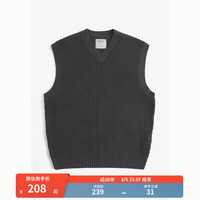 HOLLISTER24夏棉混纺V领套头针织背心上衣 男 KI320-4045 黑色 M (180/100A)