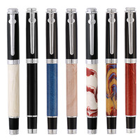 duke公爵钢笔淡彩男士高档级书法练字弯头尖美工钢笔墨囊可替换墨水达芬奇碳纤礼盒装