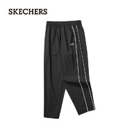 斯凯奇（Skechers）2024男女童长裤透气直筒运动弹力P223B063 碳黑/0018 5XL