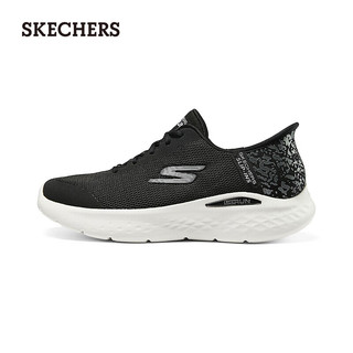 斯凯奇（Skechers）闪穿鞋|2024引跑者运动跑步鞋129449 黑色/白色/BKW 35