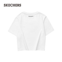 斯凯奇（Skechers）2024夏季户外速干短袖修身透气L124W060 亮白色/0019 XXL