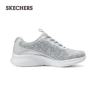 斯凯奇（Skechers）2024年春夏女鞋透气运动鞋轻质舒适150015 浅灰色/LTGY 39.5