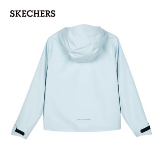 斯凯奇（Skechers）2024年夏季女休闲外套L124W080 果草蓝/00PT XL