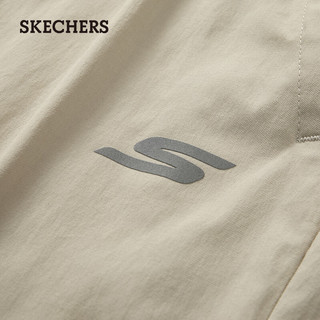 斯凯奇（Skechers）春夏女微喇裤增高显瘦休闲裤P224W050 陨石褐色/044Z XL