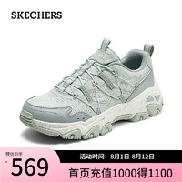 斯凯奇（Skechers）2024年夏季女鞋一脚蹬徒步运动鞋180129 木炭灰色/多彩色/GRMT 35.5