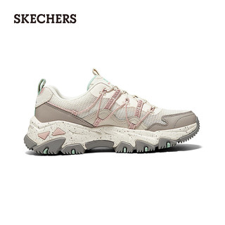 斯凯奇（Skechers）2024年夏季女鞋一脚蹬徒步运动鞋180129 自然色/多彩色/NTMT 38.5