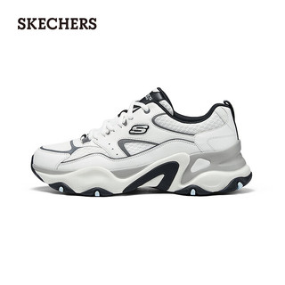 斯凯奇（Skechers）男士复古时尚休闲运动鞋232491 浅灰色/多彩色/LGMT 40