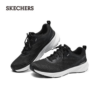 斯凯奇（Skechers）2024休闲运动鞋男女款透气舒适经典232836 黑色/白色/BKW 41.5