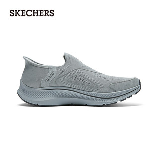 斯凯奇（Skechers）健步鞋2024年舒适透气轻便防滑220876 灰色/GRY 42