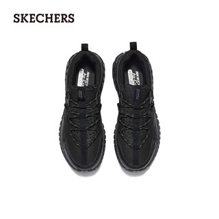 斯凯奇（Skechers）2024运动鞋男子轻质吸震透气复古232745 全黑色/BBK 44