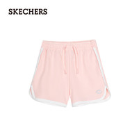 斯凯奇（Skechers）2024夏季女童梭织短裤开叉裤子松紧腰P224G109 浅凤仙花粉/02P1 XXL