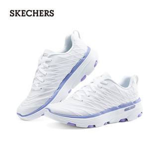 斯凯奇（Skechers）2024年夏季女鞋缓震跑步鞋运动鞋129347 白色/薰衣草色/WLV 35