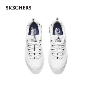 斯凯奇（Skechers）夏季小白鞋女鞋老爹鞋运动鞋11931 白色/蓝色/WBL 38