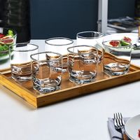 帕美顿钢化玻璃杯防摔啤酒杯家用水杯加厚二两白酒杯洋酒杯饭店耐热茶杯 钢化八角杯160ML(3.2两) 12只装