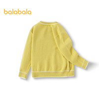巴拉巴拉童装儿童毛衣男童女童套头毛衫秋冬2024卡通宝宝衣服 黄绿色调00434 100cm