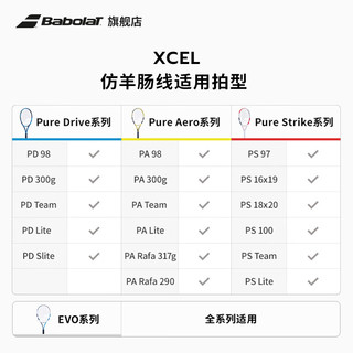 BABOLATBabolat百保力 仿羊肠线尼龙线软线网球线XCEL XCEL 12M 蓝色 17线径