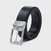 2024年春夏款 阿玛尼 EMPORIO ARMANI男式时尚商务通勤满印鹰标针扣皮带