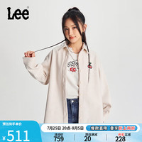 Lee24早秋舒适版仿羊毛毡米白色女长袖衬衫保暖LWT008914206 米白色 M