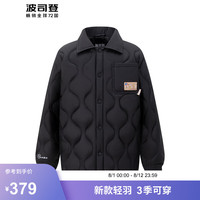 波司登秋季新款轻薄羽绒服男女儿童葫芦纹衬衫领90绒保暖外套T40133630