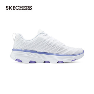 斯凯奇（Skechers）2024年夏季女鞋缓震跑步鞋运动鞋129347 白色/薰衣草色/WLV 35.5