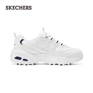 斯凯奇（Skechers）夏季小白鞋女鞋老爹鞋运动鞋11931 白色/蓝色/WBL 37.5