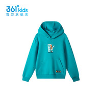 361°361度童装男童连帽卫衣2024年秋季中大童卫衣 波奇蓝 130