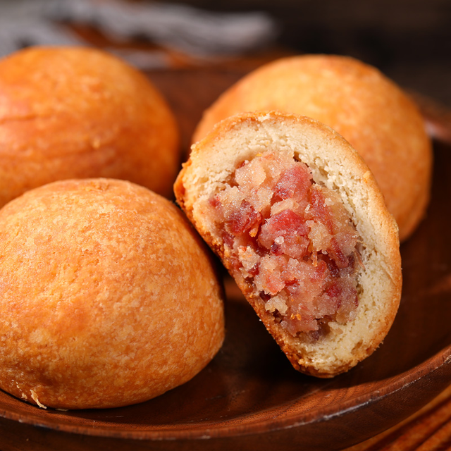 麦万和 100g*3云腿月饼云南特产中秋火腿糕点零食小吃