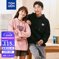 唐狮 TONLION2024早秋卫衣涂鸦爱心连帽装TB 男款/黑色 2XL