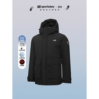 HLA海澜之家羽绒服24新运动SPORTSDAY外套男冬HWRAW4W037A 黑色84 165/84A S114~124斤