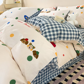 兰芮 新疆棉100%纯棉印花全棉四件套  200*230cm