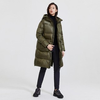 KOLON SPORT 可隆羽绒服女子轻盈保暖长款滑雪服休闲运动大鹅绒服