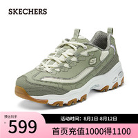 斯凯奇（Skechers）2024女舒适百搭老爹鞋休闲运动鞋150241 木炭灰色/多彩色/GRMT 35