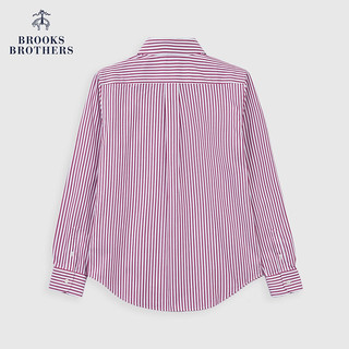 布克兄弟（BrooksBrothers）女士24早秋免烫supima棉休闲衬衫 B695-亮粉色 0