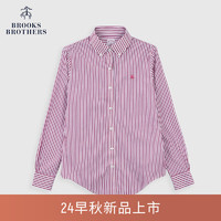 布克兄弟（BrooksBrothers）女士24早秋免烫supima棉休闲衬衫 B695-亮粉色 0