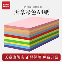 TANGO 天章 a4彩色复印纸画画纸A4纸办公学生剪纸幼儿园手工折纸多色彩纸十色100张