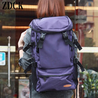 ZDCK品牌旅行背包超轻便大容量徒步旅游户外登山包行李包双肩包男女 紫色 57*34*18