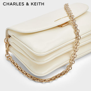 CHARLES&KEITH24秋季新品CK2-20782418链条翻盖手提小方包斜挎包 CK2-20782418