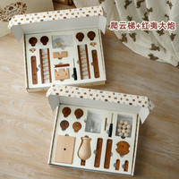 WOOD PAPA木艺爸爸儿童益智男孩玩具拼装古代战车重力投石车大炮可发射 爬云梯+红夷大炮