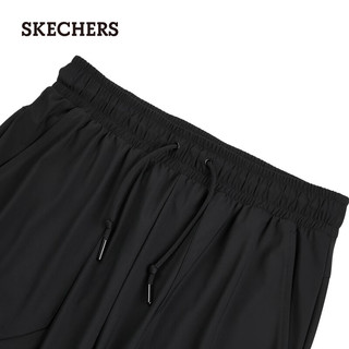 斯凯奇（Skechers）春夏女针织长裤吸湿运动休闲裤子P224W056 碳黑/0018 S