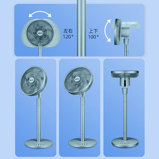奥克斯空气循环扇家用风扇直流变频落地扇遥控摇头台立式电风扇