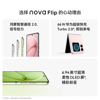 HUAWEI 华为 nova Flip 折叠屏手机 1TB 向新绿