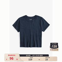 HOLLISTER24夏美式辣妹修身休闲短袖T恤 女 KI339-3693 蓝色 M (165/92A)