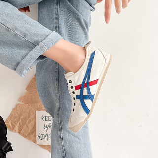 Onitsuka Tiger 鬼塚虎鞋复古男女同款鞋轻便帆布鞋舒适休闲鞋一脚蹬鞋 1183A360-121 经典款 40 /7