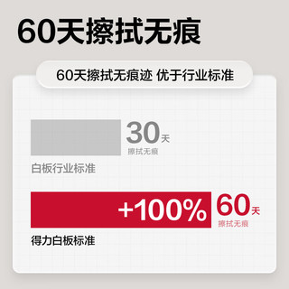 得力90*60cmU型升降白板写字板小黑板家用儿童教学培训记事板翻转折叠夹白板纸可擦磁性双面黑板支架式