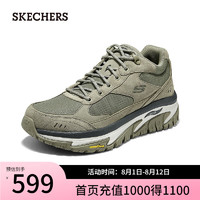 斯凯奇（Skechers）男士户外登山鞋舒适休闲复古配色237334C 棕褐色/TAN 39