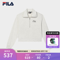 FILA 斐乐官方女子套头卫衣2024秋新款时尚休闲宽松针织长袖上
