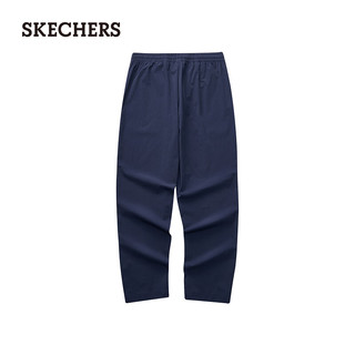 斯凯奇（Skechers）2024年夏季男子舒适版型梭织长裤休闲运动L224 海军蓝/00DU L